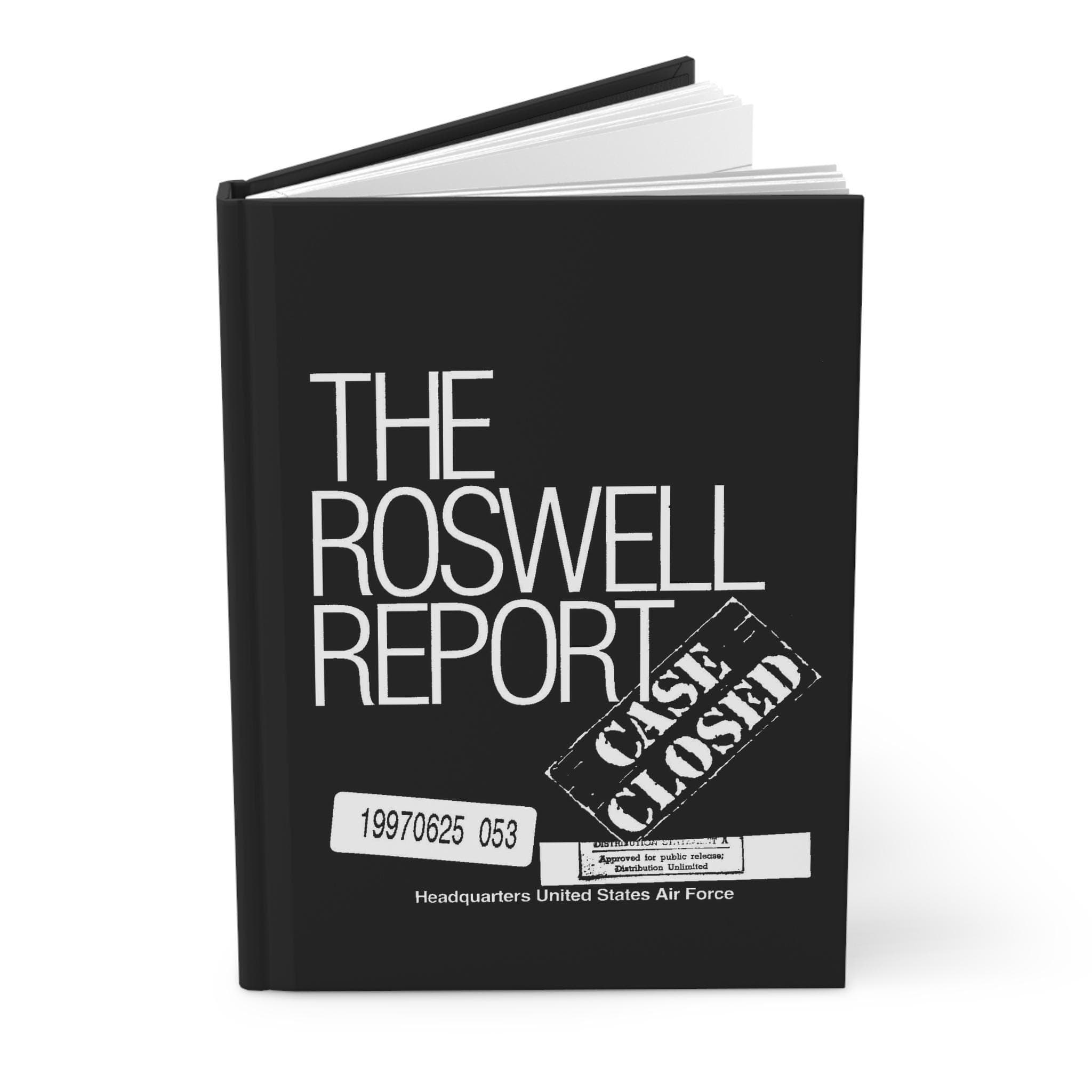 The Roswell Report Hardcover Journal | Matte Black Lined Notebook