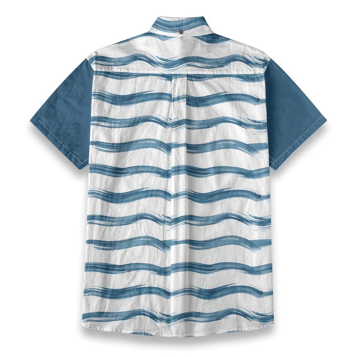 Blue Wave Slub Cotton Shirt | Men's Resort Wear