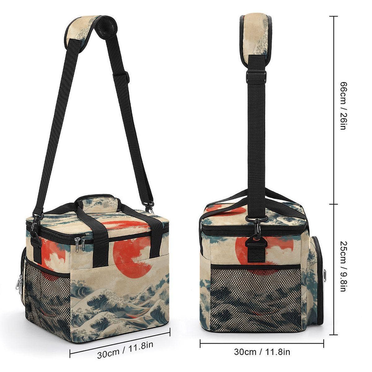 Hokusai Great Wave Insulated Lunch Tote Bag | Leakproof Oxford Cooler