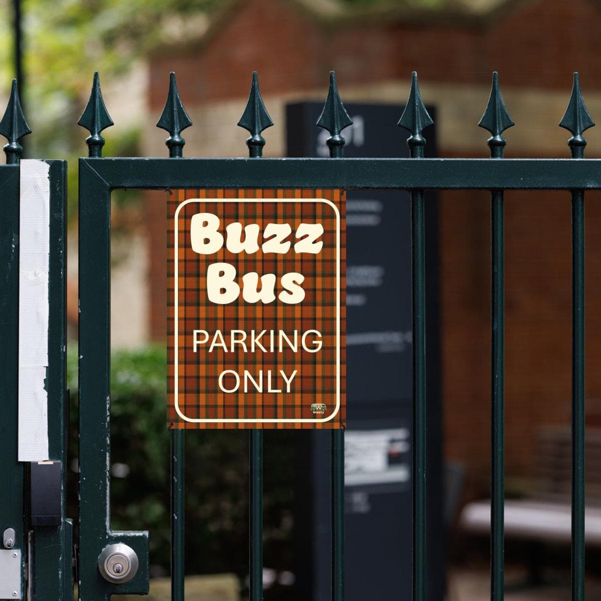 Handmade Aluminum VW ID Buzz Parking Sign - Durable Custom Metal