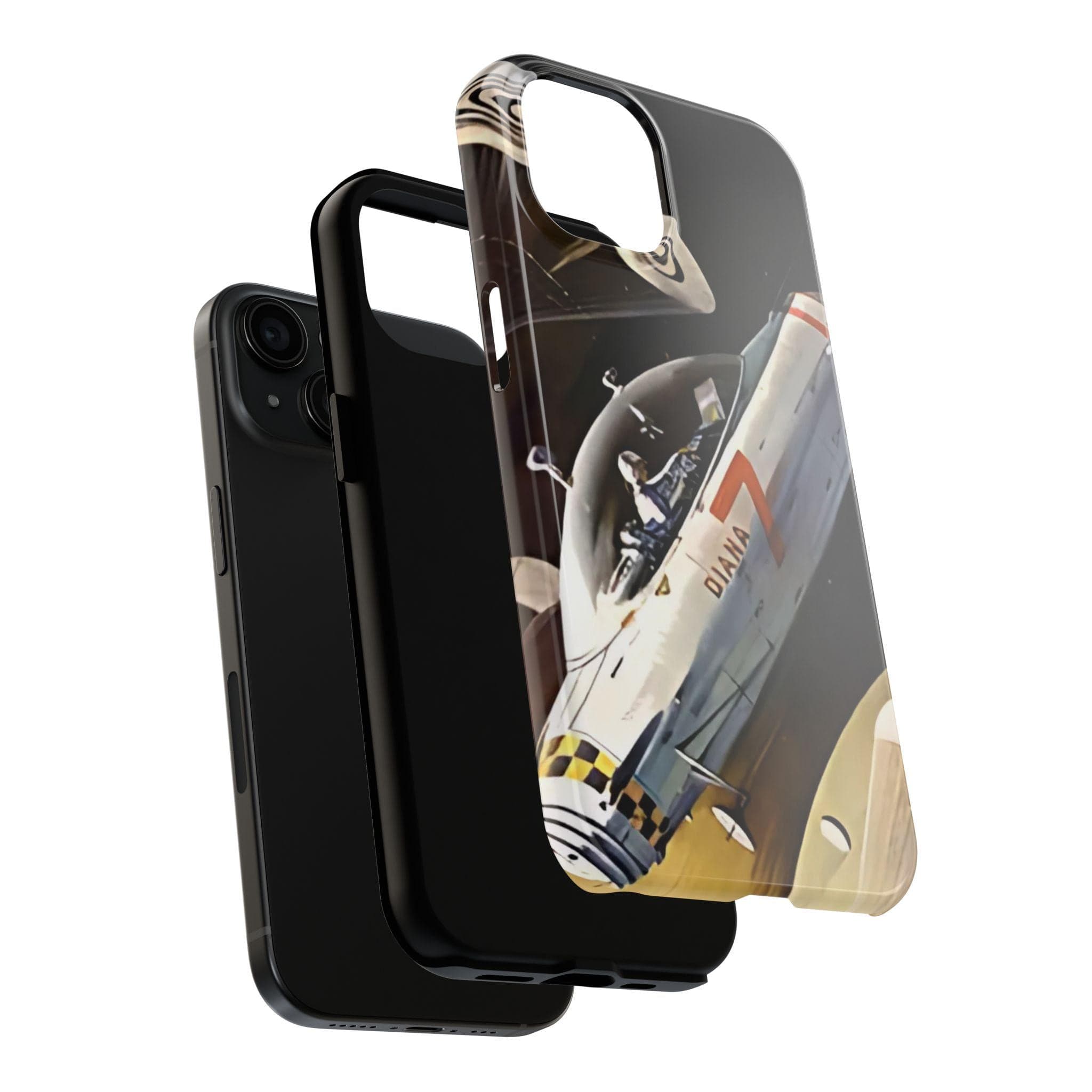 Futuristic Spaceship Phone Case, Sci-Fi Astronaut Gift