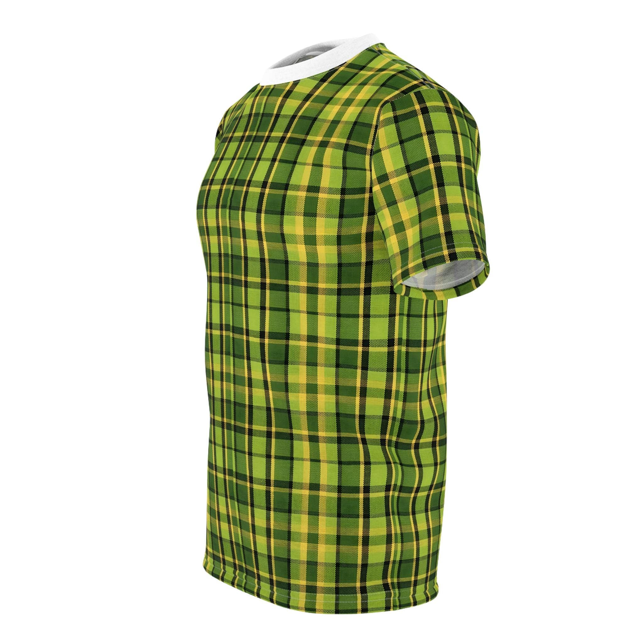 Westy Plaid Green T-Shirt Retro Camper Van Road Trip Tee