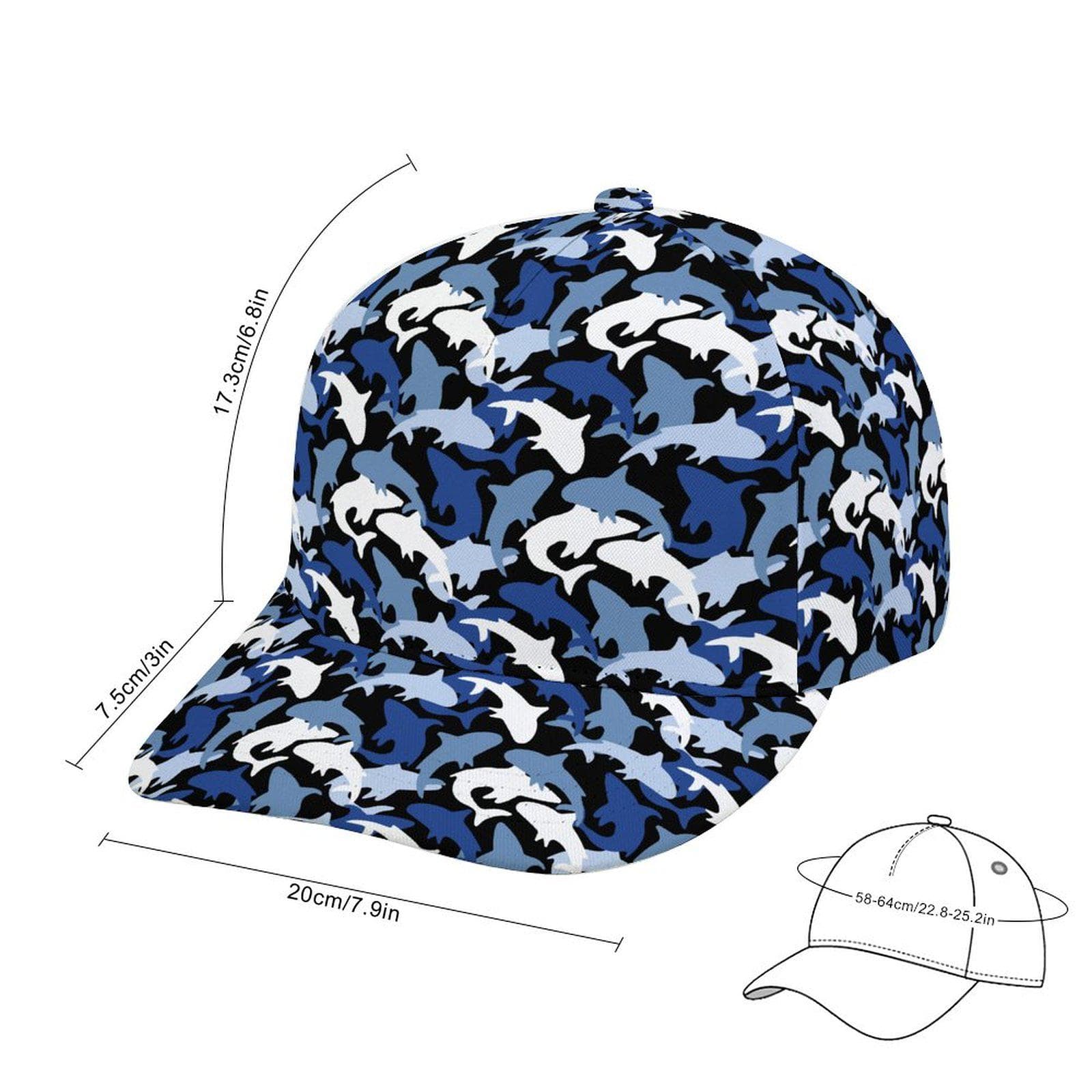 Everyday Kamo Snapback Cap Blue Camo Print