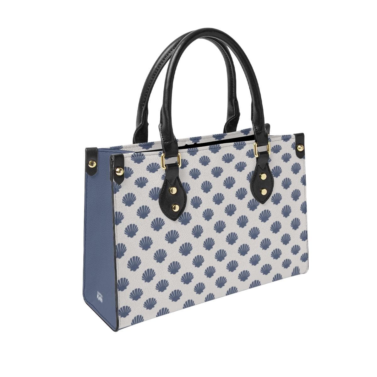 Seashell Serenity Double-Sided Leather Tote Bag | Beach Vibes Everyday Carry