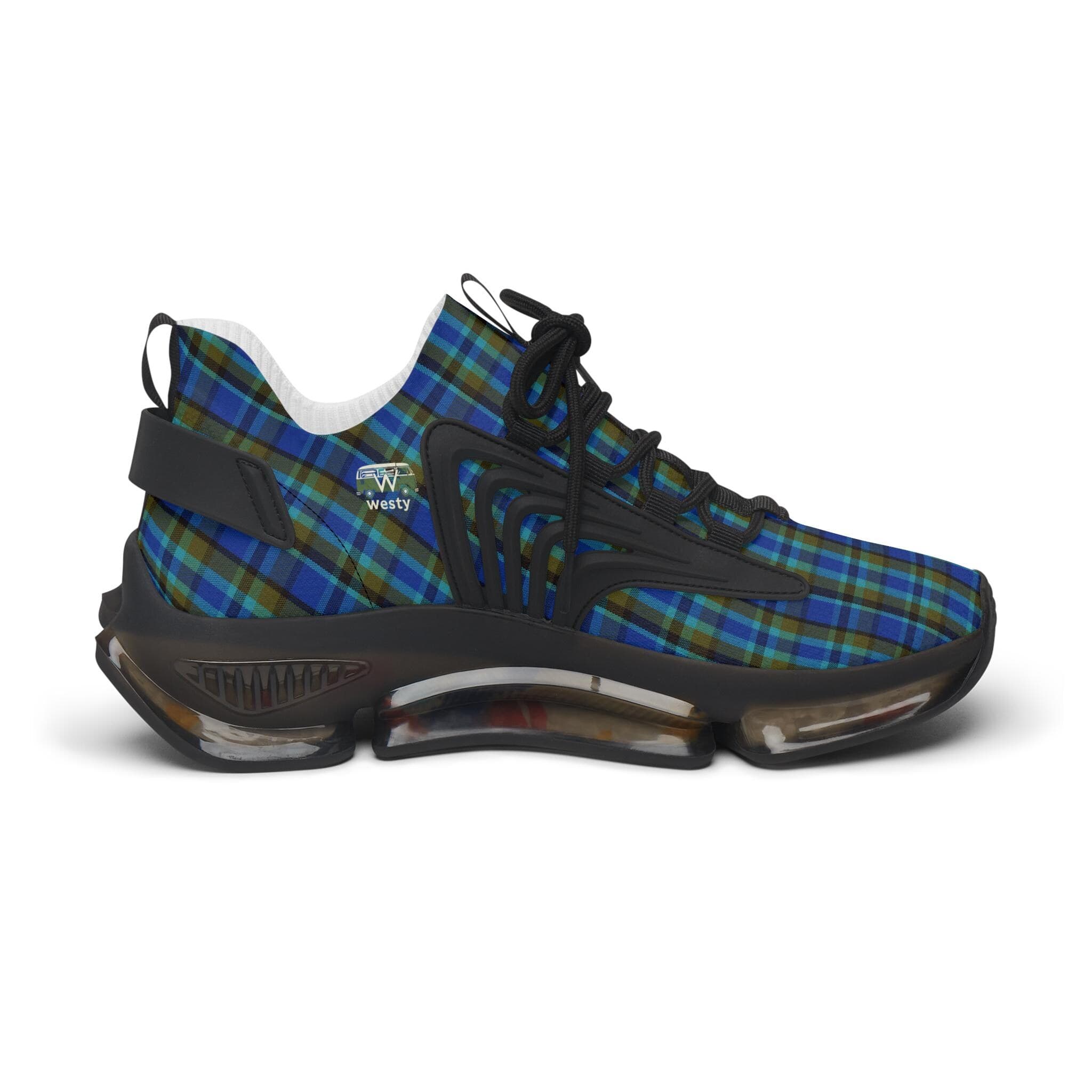 Westy Plaid Sneakers - Westfalia Camper Van Road Trip Shoes
