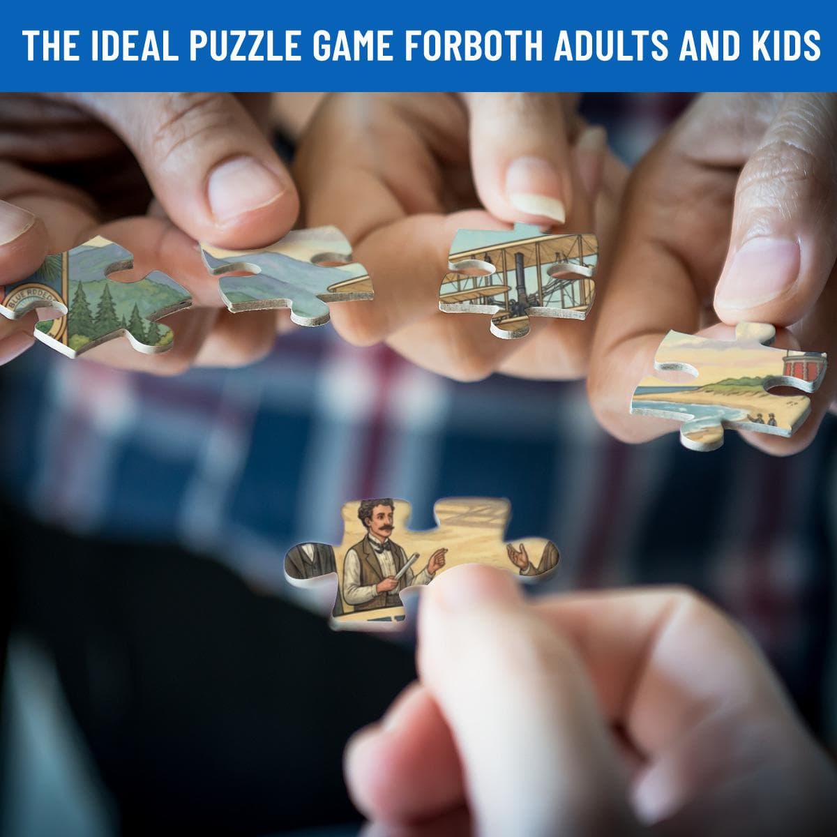 Wright Brothers First in Flight Jigsaw Puzzle | NC 250th Anniversary Custom