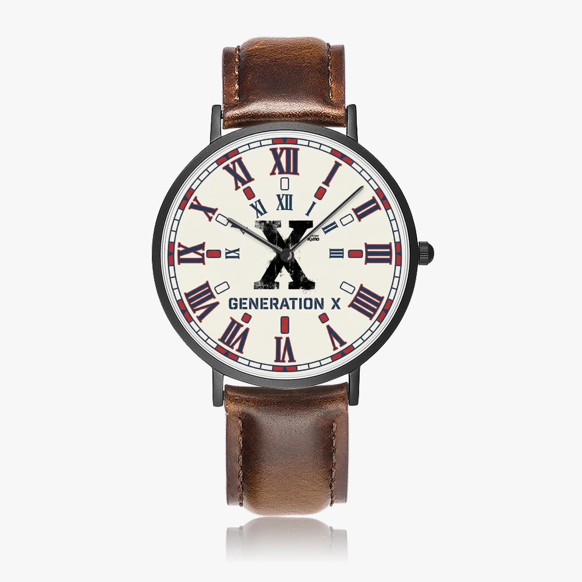 Warren Watch Co.  Generation X Ultra-Thin Unisex Watch | Japanese Movement | Genuine Leather Strap