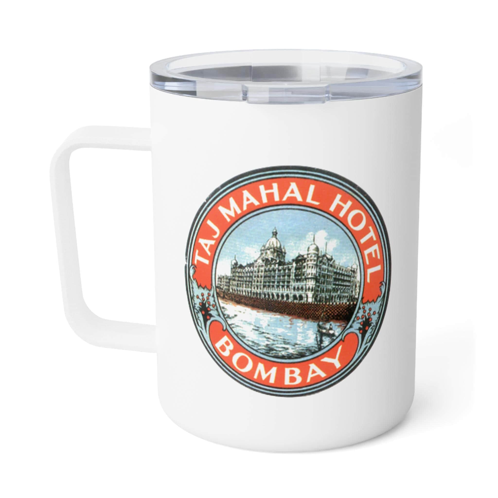 Taj Mahal Hotel 10oz Insulated Coffee Mug, Stainless Steel Travel Mug