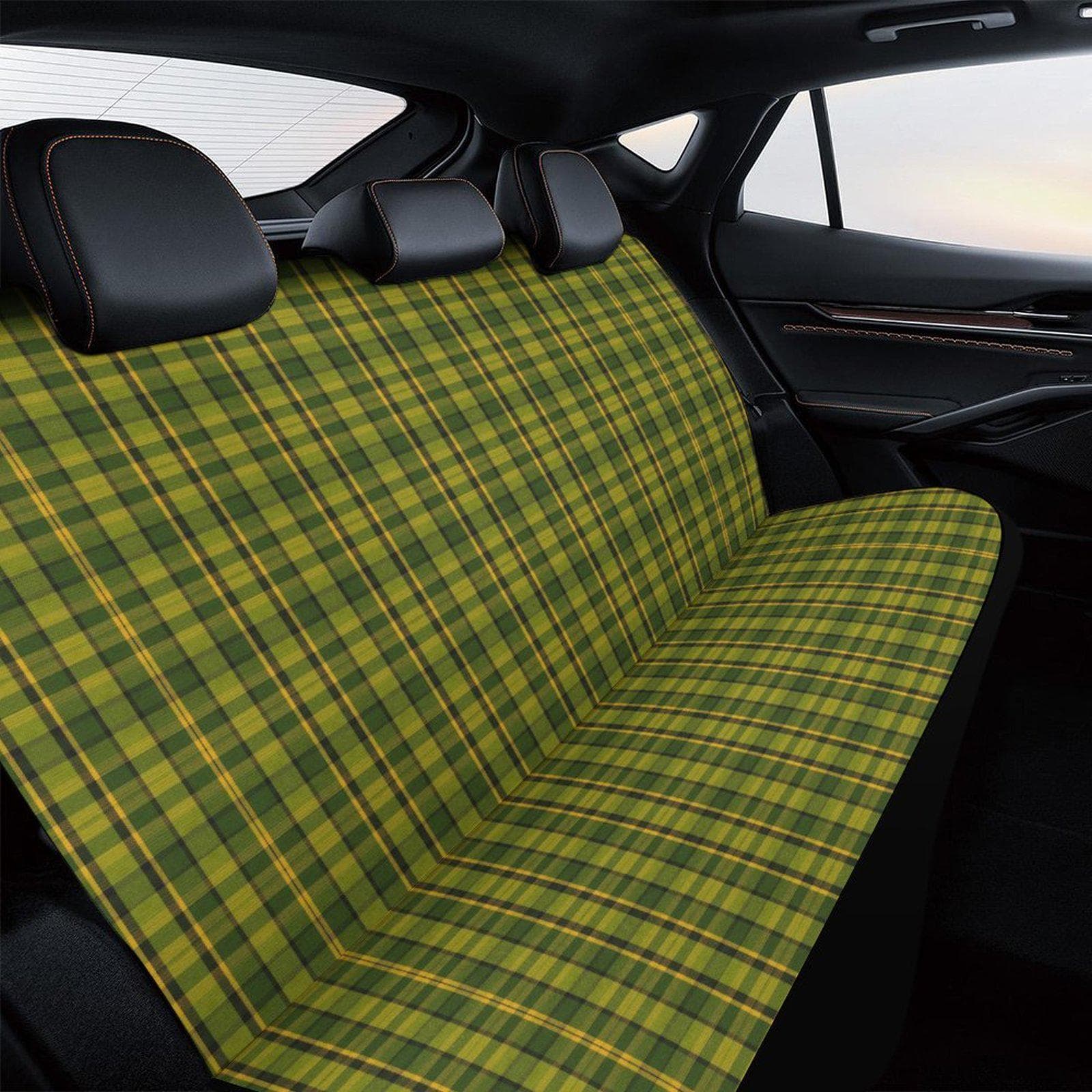 Retro Green Plaid Car Seat Cover – Universal Van Life Bench Protector