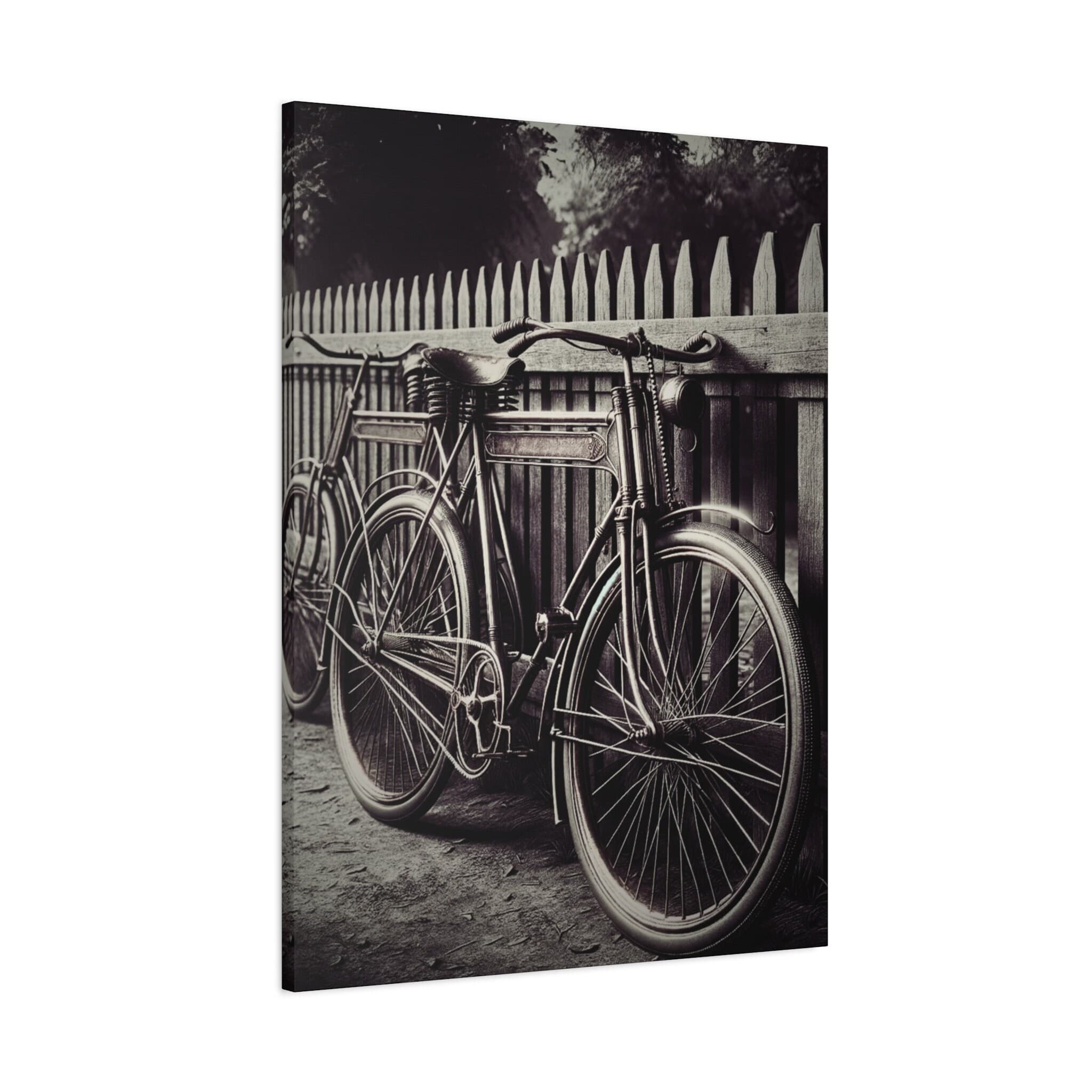 Vintage 1920s Bicycle Print on Stretched Canvas - Multiple Sizes