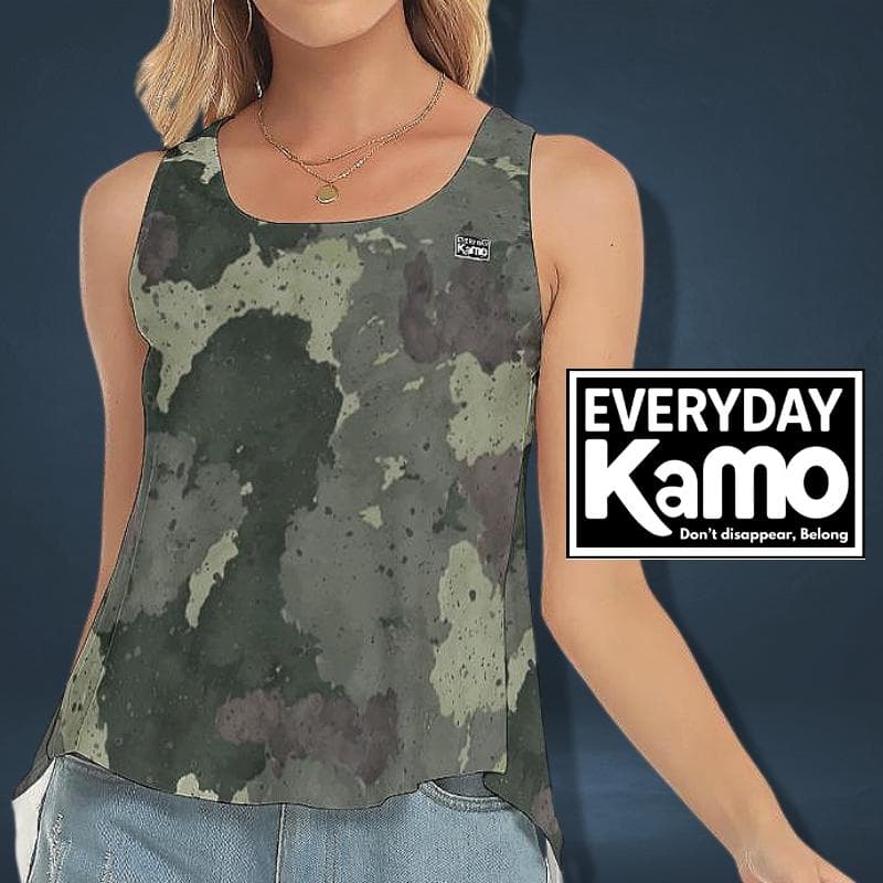 Everyday Kamo Yoga Tank Top Women | Unique Modern Camo Print