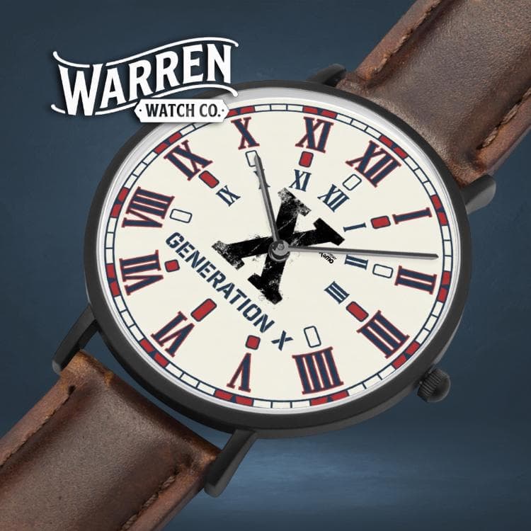 Warren Watch Co.  Generation X Ultra-Thin Unisex Watch | Japanese Movement | Genuine Leather Strap