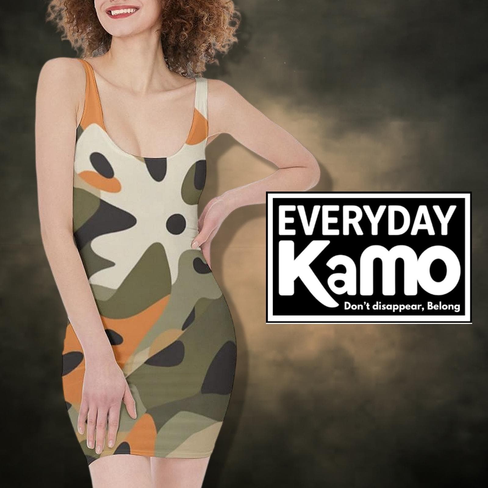 Everyday Kamo Urban Camo Bodycon Mini Dress