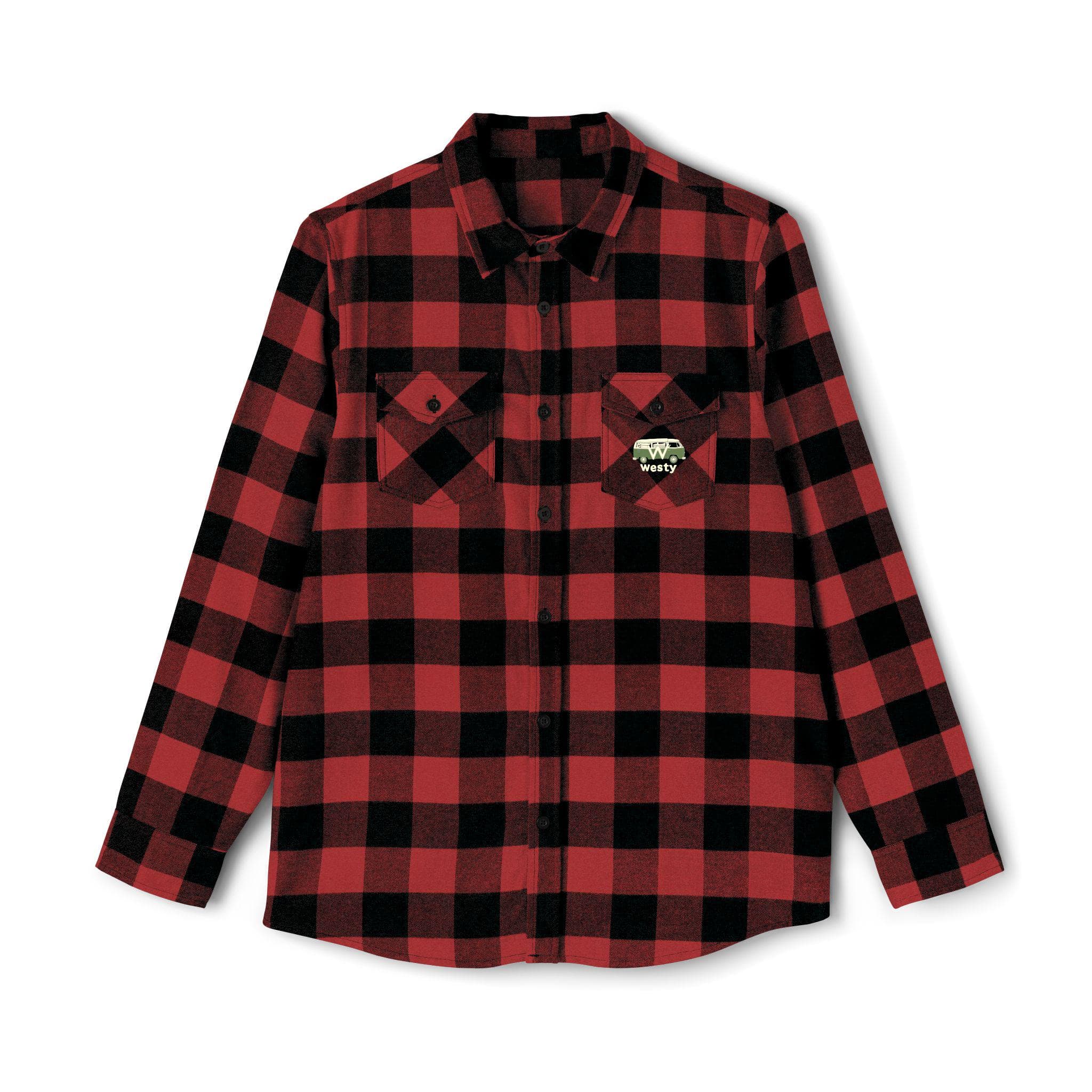 Westy Van Life Flannel Shirt, Bohemian Outdoor Apparel