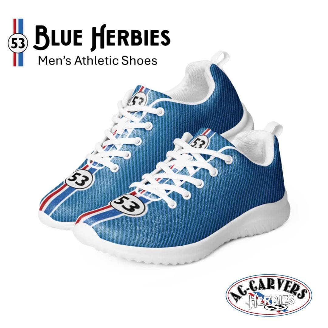 Blue Herbie Athletic Running Shoes for Men | Lightweight Flyknit Sneakers