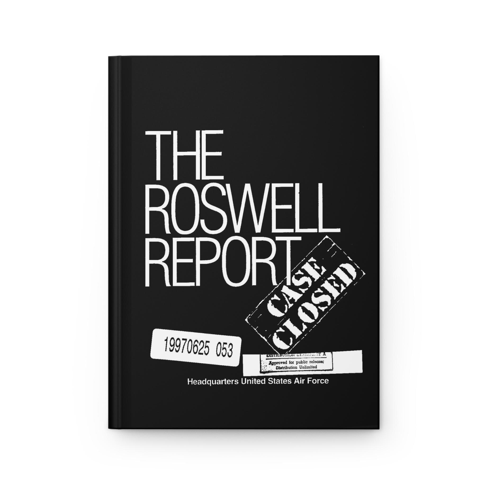 The Roswell Report Hardcover Journal | Matte Black Lined Notebook