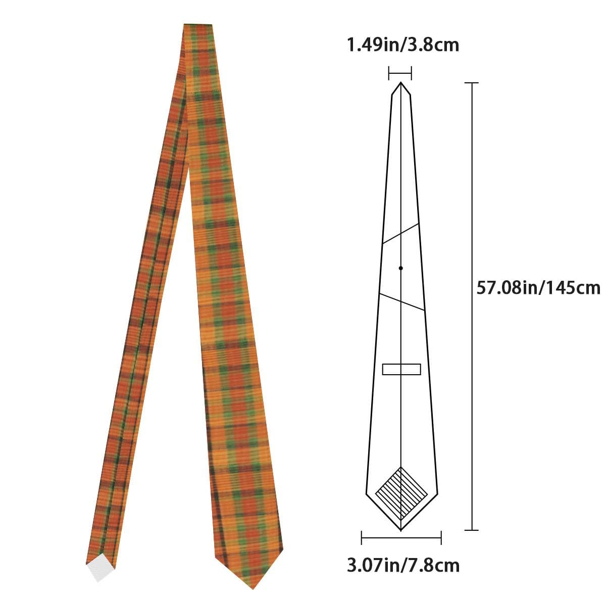 Westy Orange Tie - VW Westfalia Camper Road Trip Retro