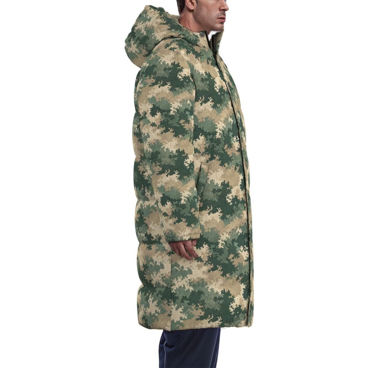 Everyday Kamo Men's Down Puffer Jacket - Urban Winter Coat