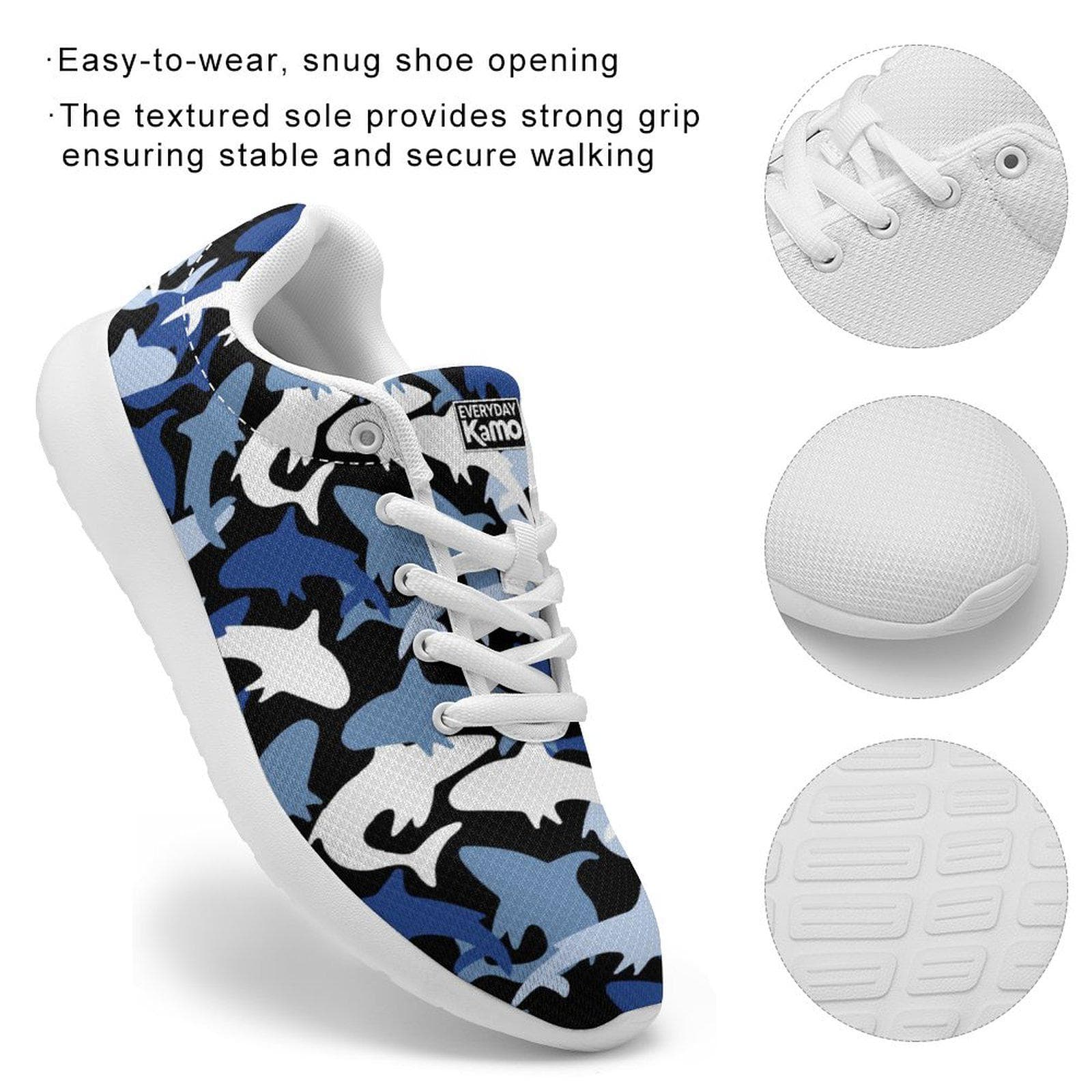 Everyday Kamo Camo Shark Flyknit Sneakers - Unisex Warm & Stylish Footwear