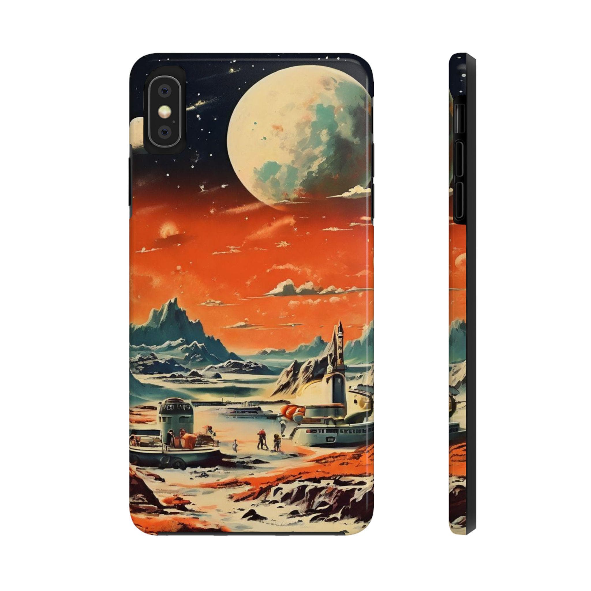Alien Planet Tough Phone Case | Retro Sci-Fi Art | iPhone Samsung