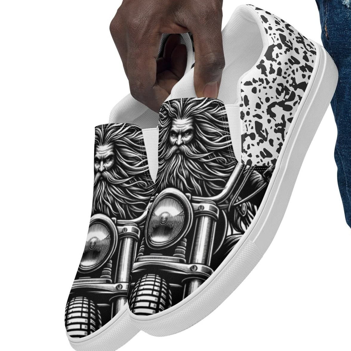 AC Carvers™ Midnight Rider - Wind Whisperer Men's Slip-On Canvas Shoes