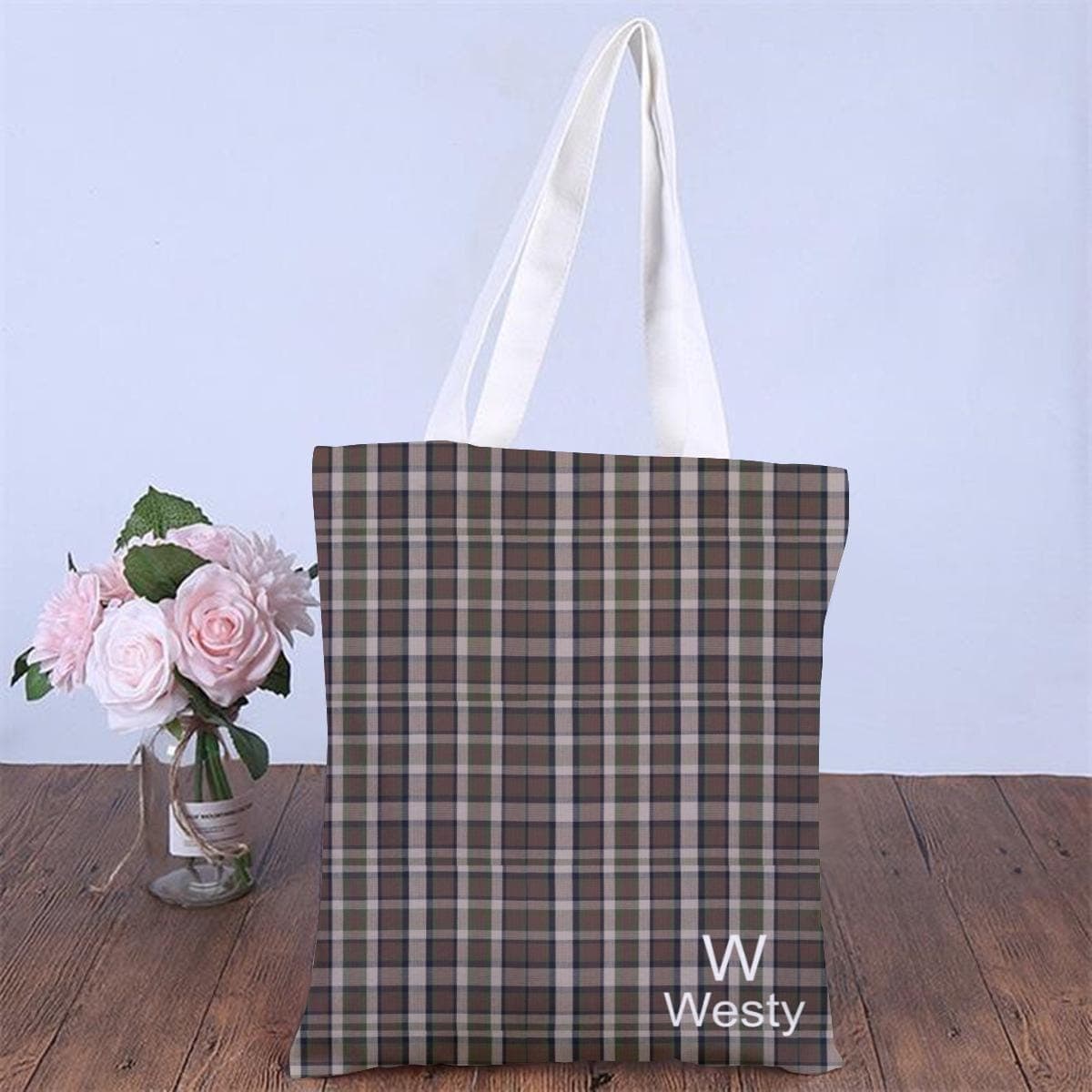Westfalia Westy Brown Canvas Shopping Bag