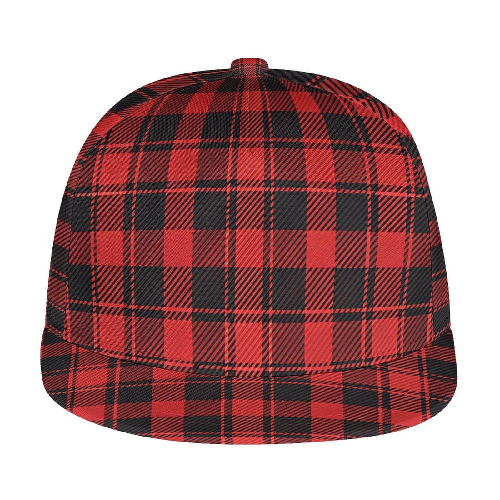 Everyday Kamo Unisex Red Plaid Snapback Hat | Adjustable Buffalo Flannel Cap | Flat Brim Lifestyle Accessory