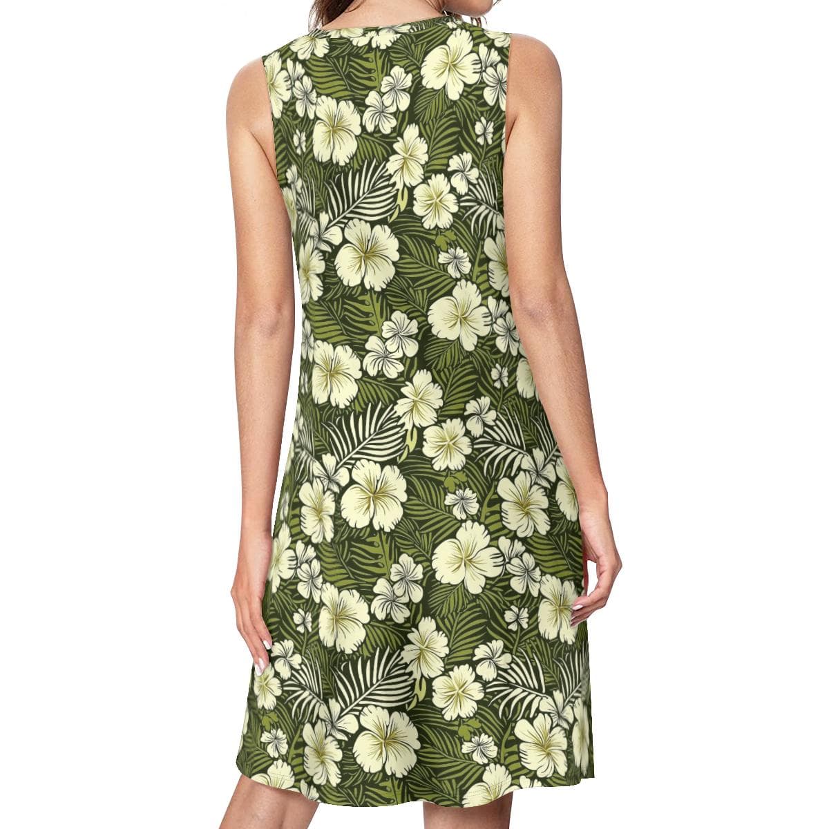 Everyday Kamo Tropical Bloom Sleeveless Dress | Flowy, Comfy & Pocketed Summer Style