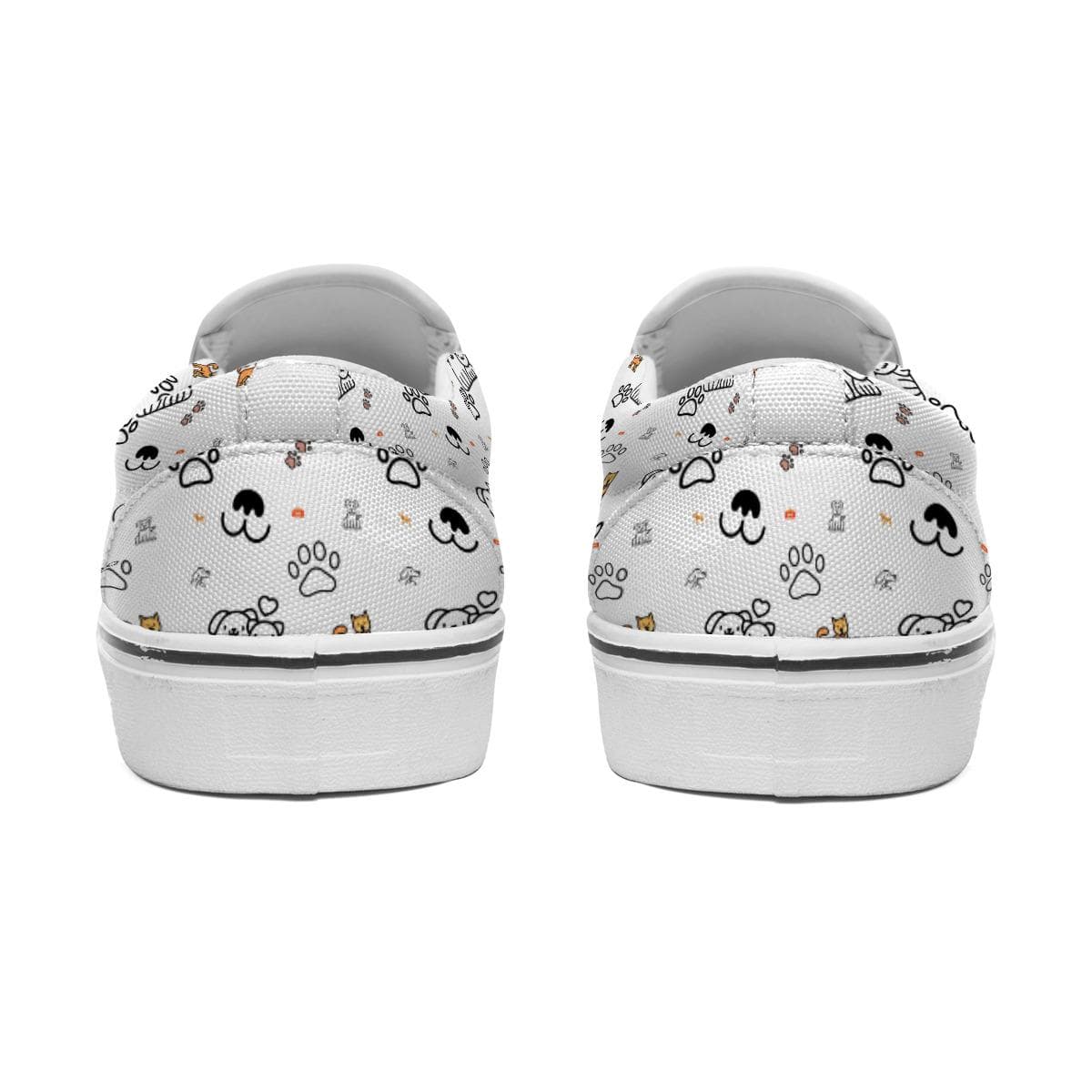 Custom Women's Slip-On Canvas Sneakers | Personalized Daily Wear Shoes