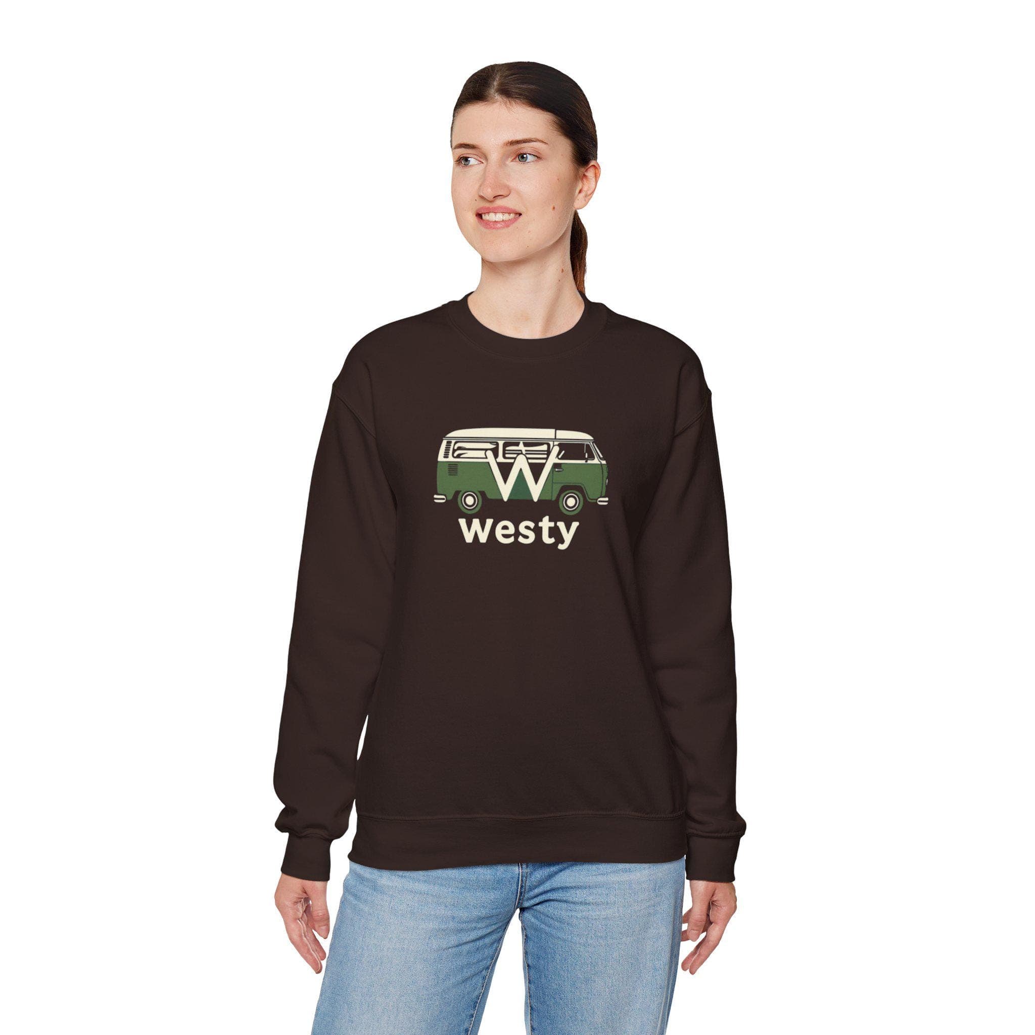 Westy Volkswagen Camper Bus Crewneck Sweatshirt Road Trip