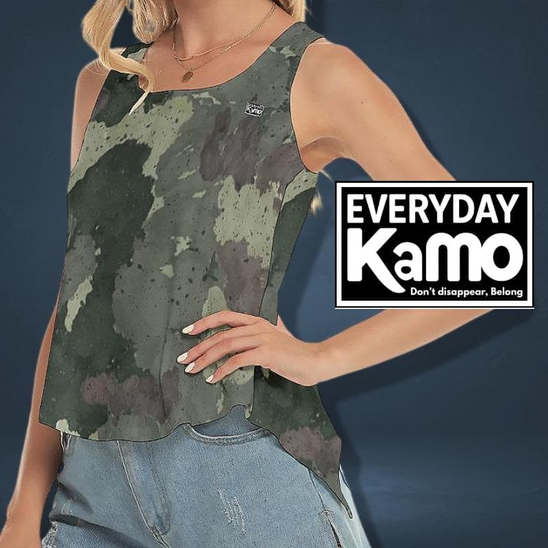 Everyday Kamo Yoga Tank Top Women | Unique Modern Camo Print