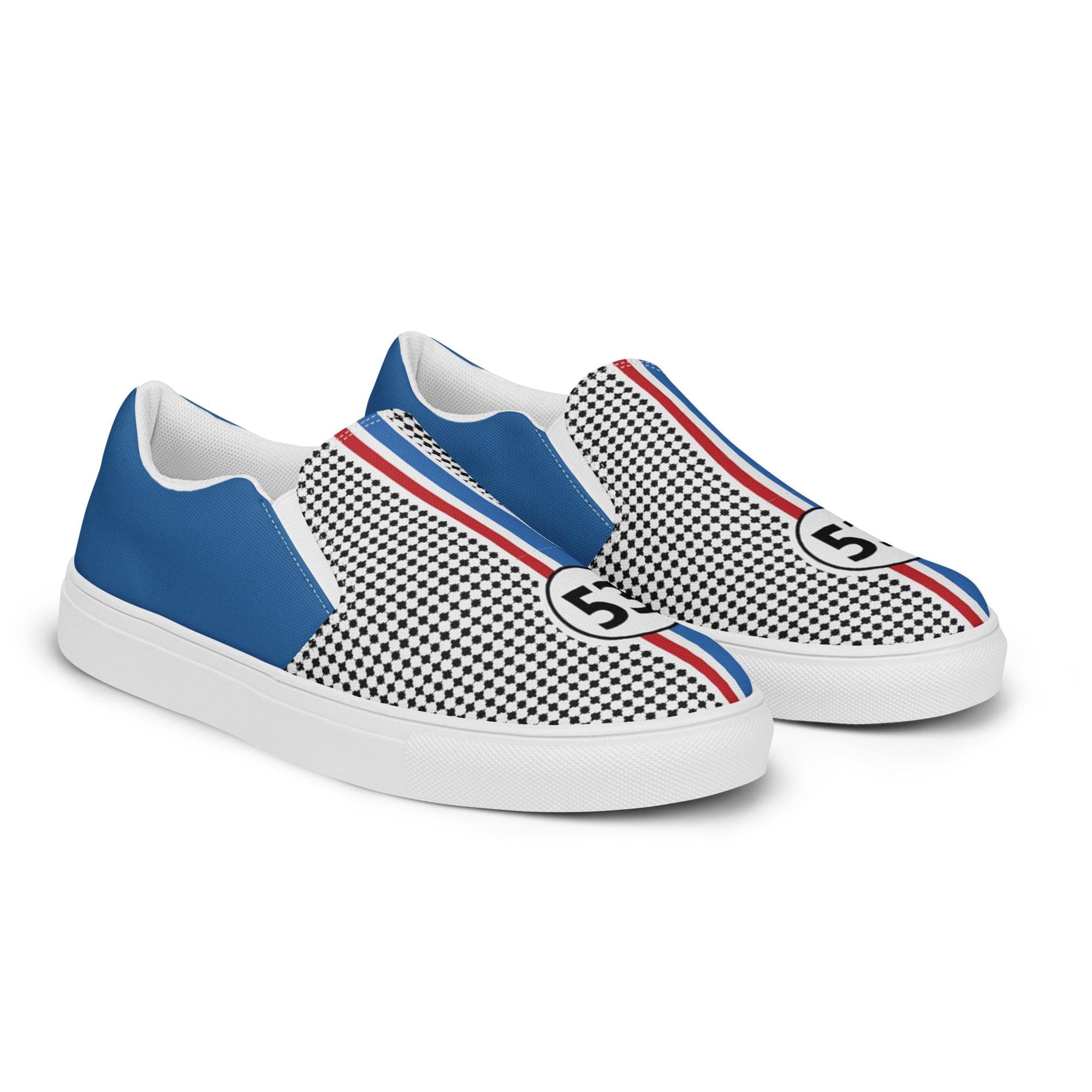 AC-Carvers™ Blue-Checks Herbies Men’s slip-on canvas shoes