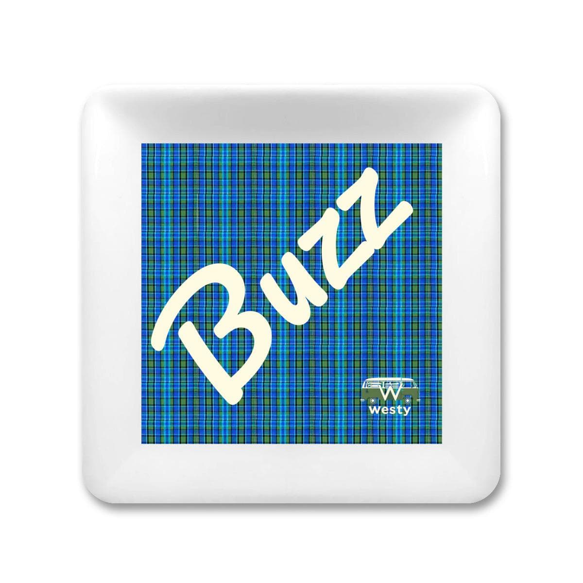 Westy Buzz Blue Westfalia Ceramic Jewelry Tray