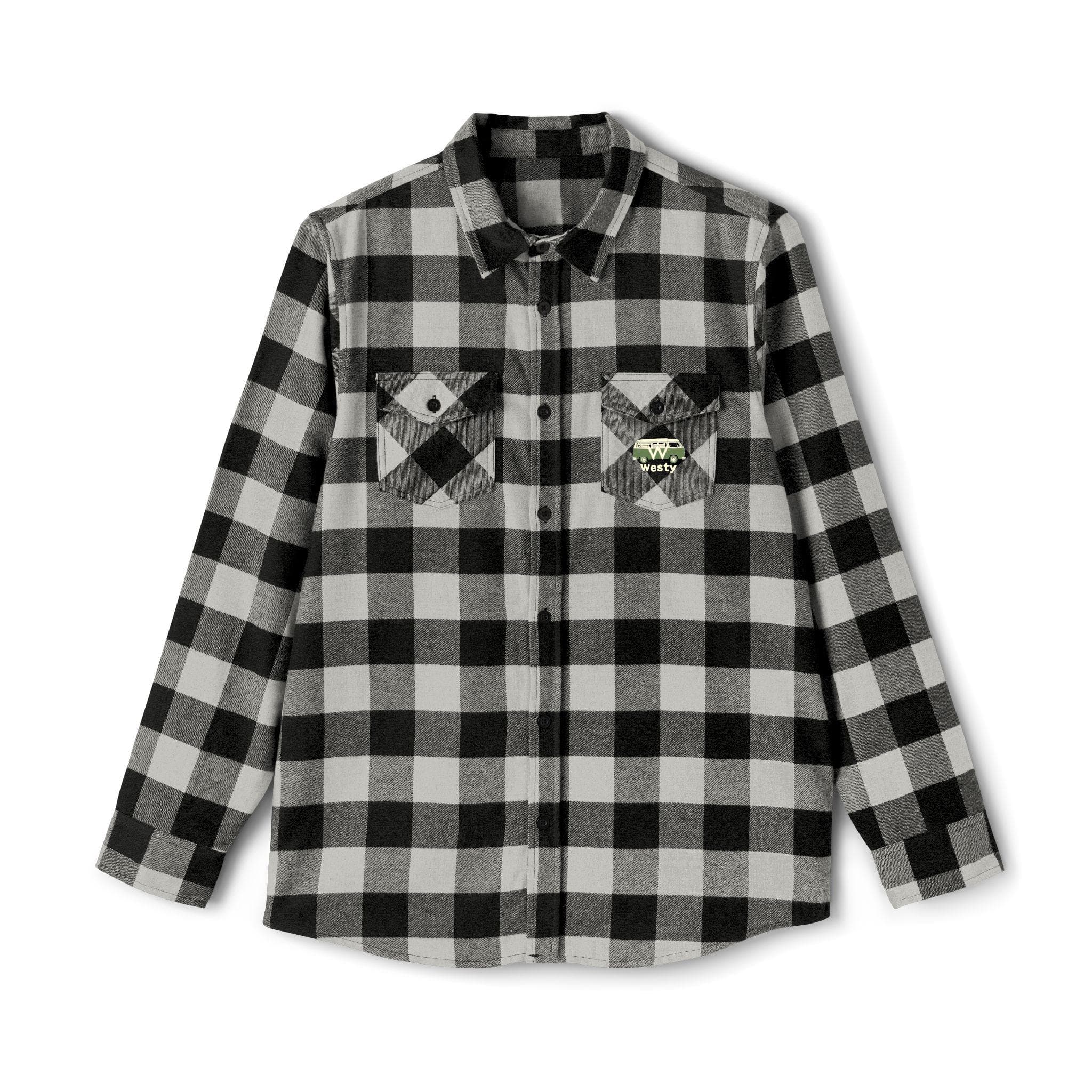 Westy Van Life Flannel Shirt, Bohemian Outdoor Apparel
