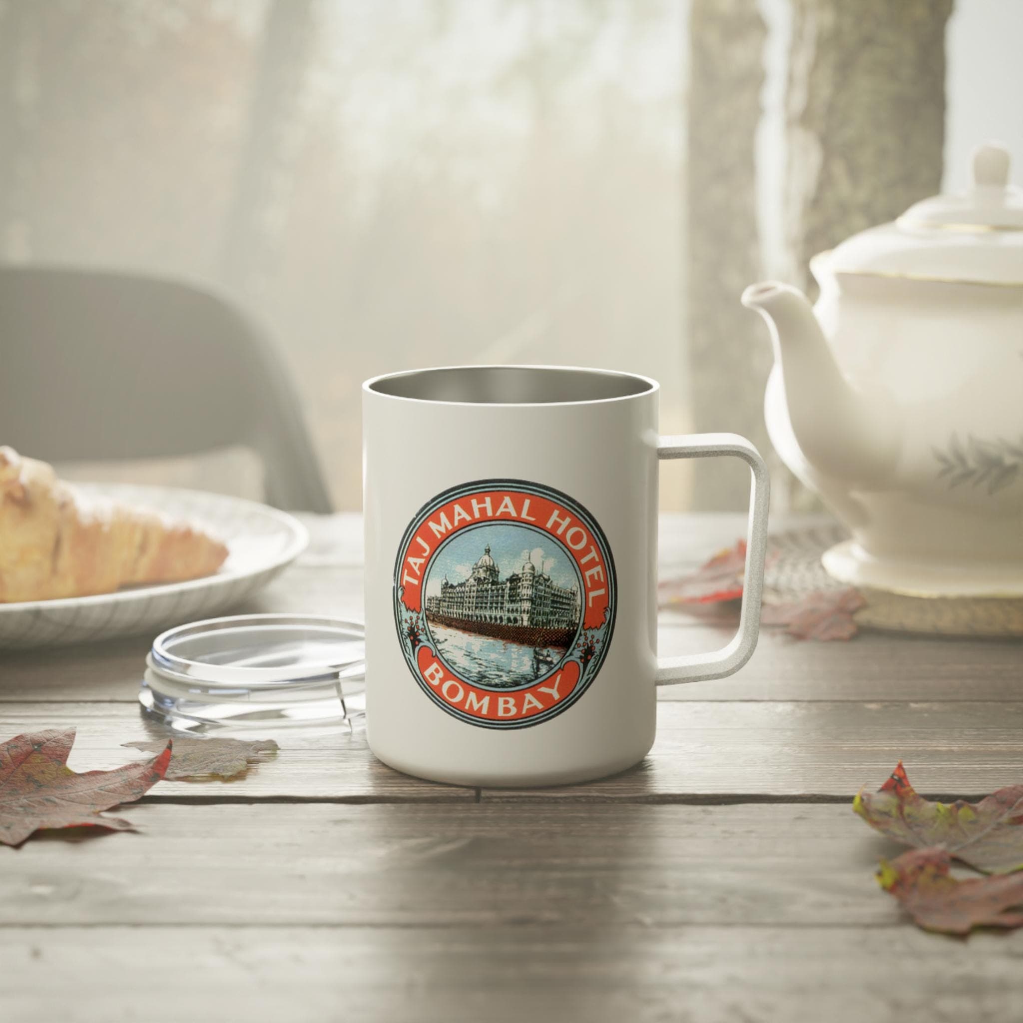 Taj Mahal Hotel 10oz Insulated Coffee Mug, Stainless Steel Travel Mug