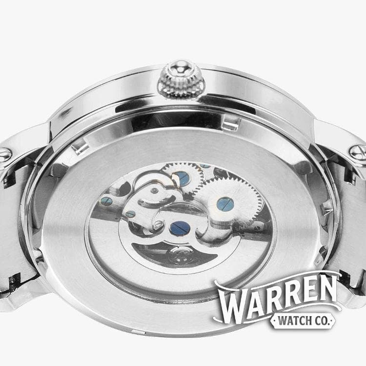 Unisex Automatic Mechanical Watch | Stainless Steel | Crown Detail | Timeless Analog Design