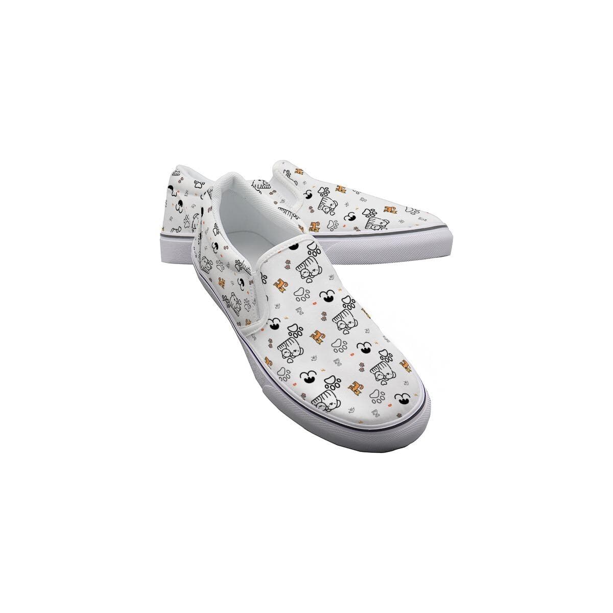 Custom Women's Slip-On Canvas Sneakers | Personalized Daily Wear Shoes