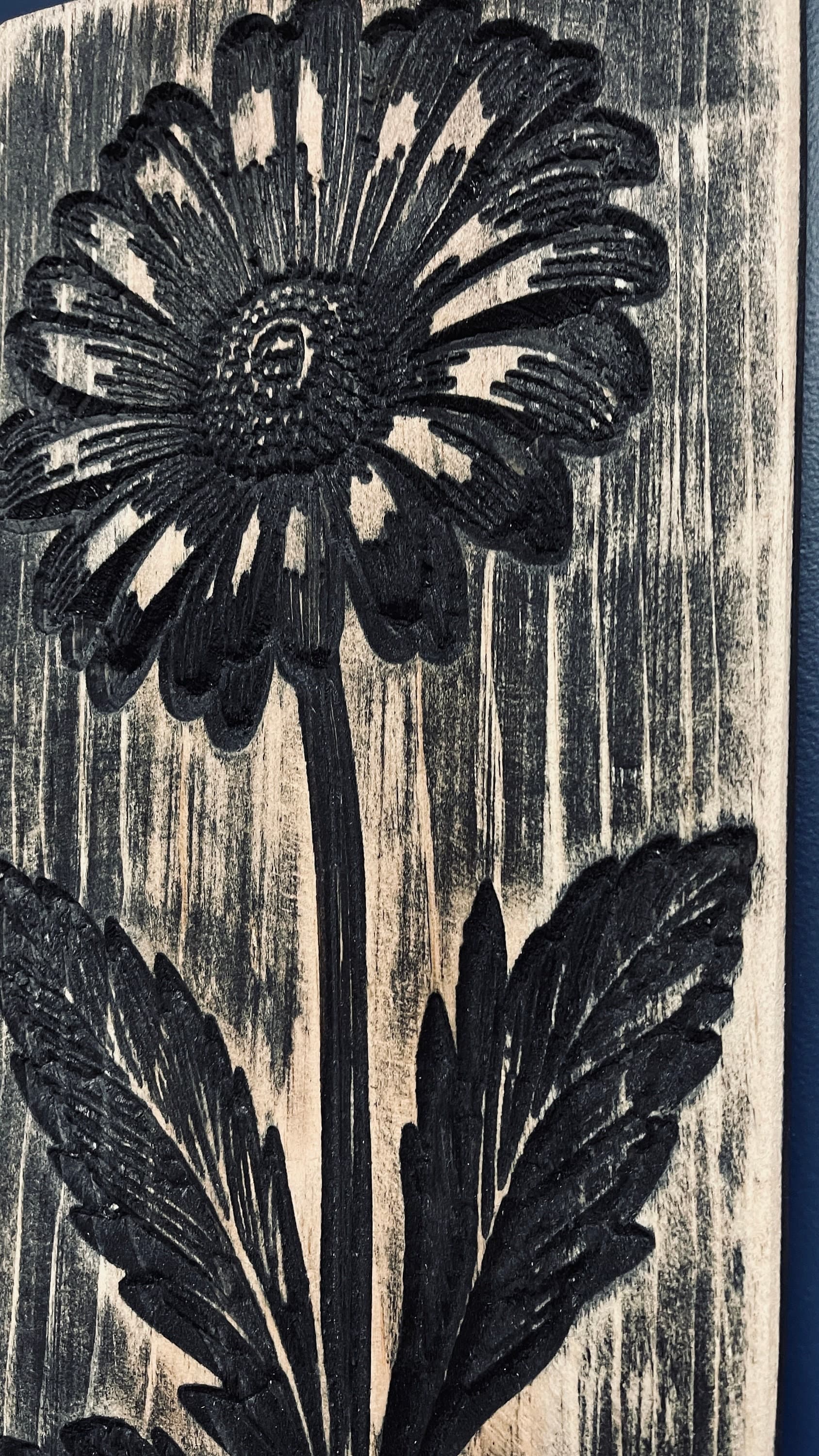Love Flower Vertical Carved Wood Sign, Rustic Home Decor, Handmade Wooden Wall Art, Country Farmhouse, Unique Gift Idea