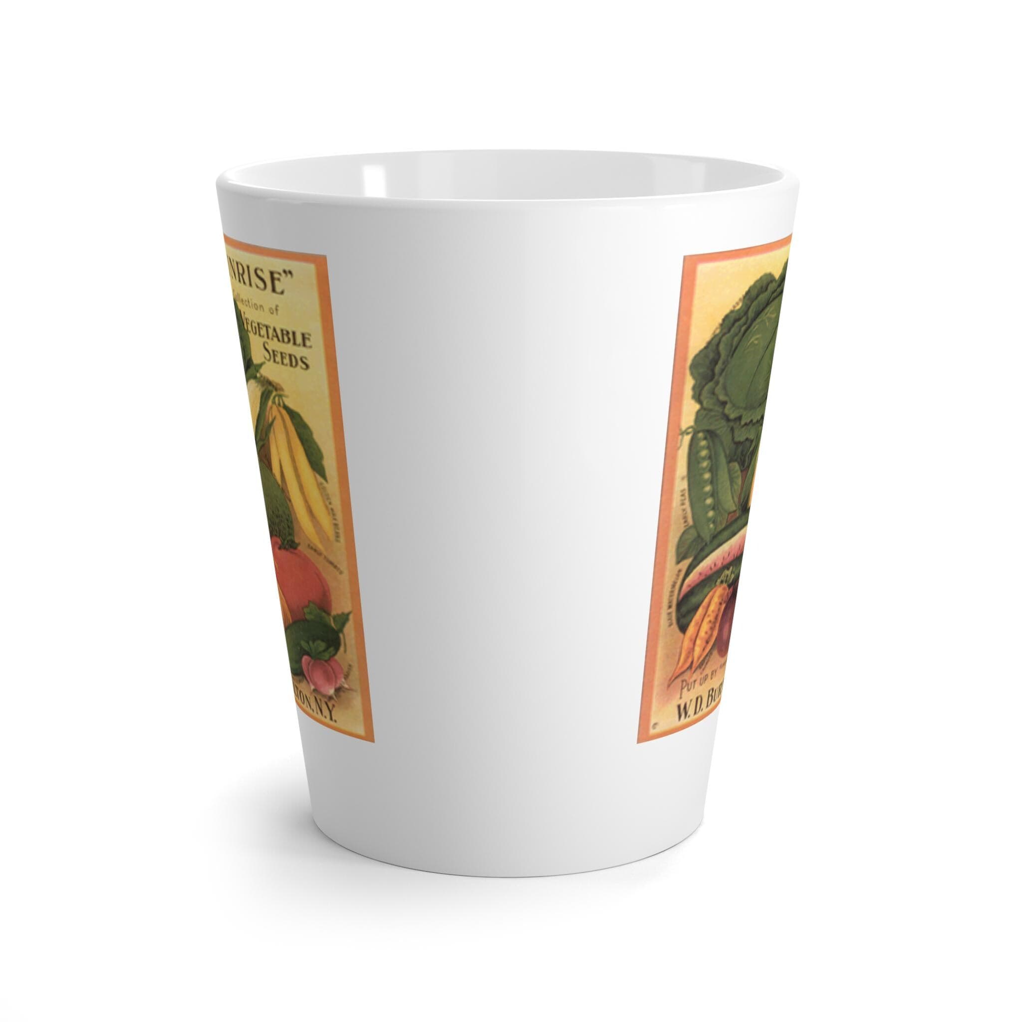 Vegetable Seeds Latte Mug - Garden Lover Gift, 12oz