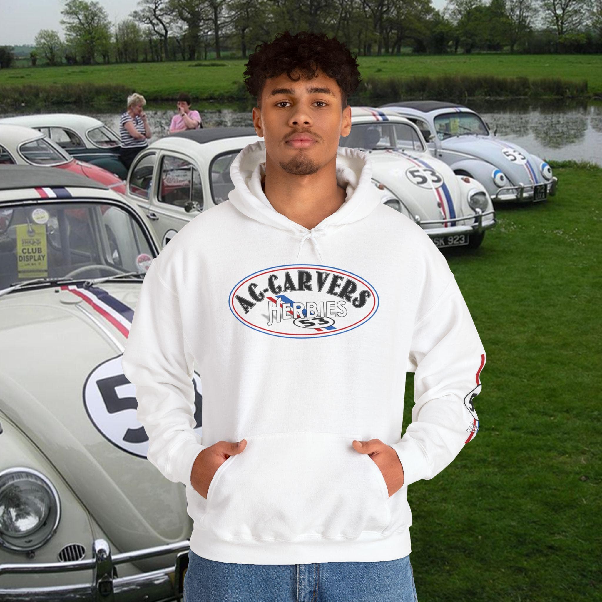 Herbie Love Bug Hoodie | Embroidered DTF Gildan Sweatshirt Unisex
