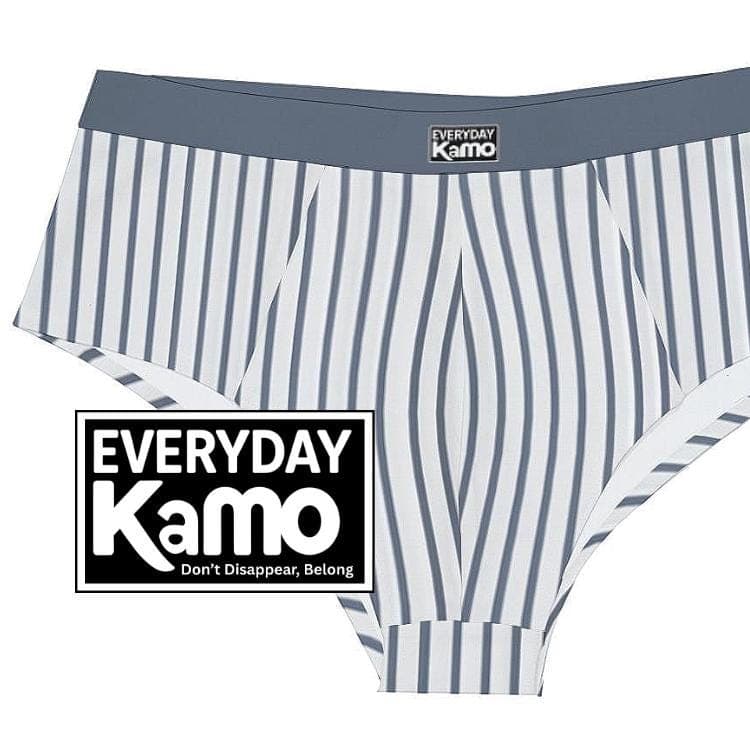 Men's Low Rise Striped Briefs | Comfortable & Stretchy Polyester Spandex Underwear | Everyday Kamo Design