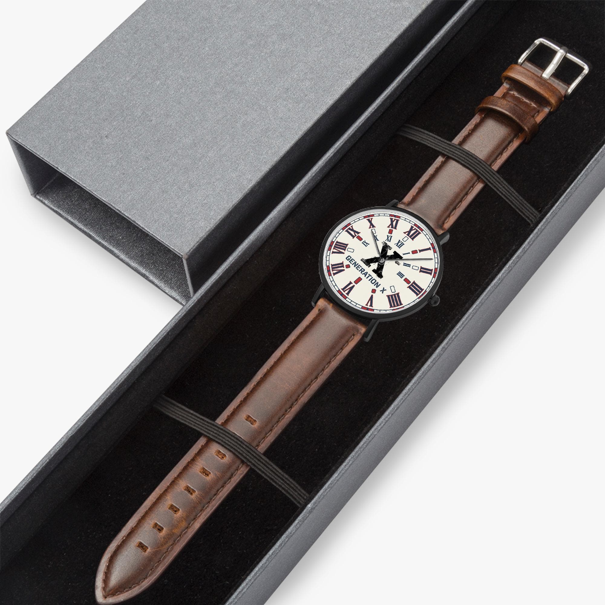 Warren Watch Co.  Generation X Ultra-Thin Unisex Watch | Japanese Movement | Genuine Leather Strap