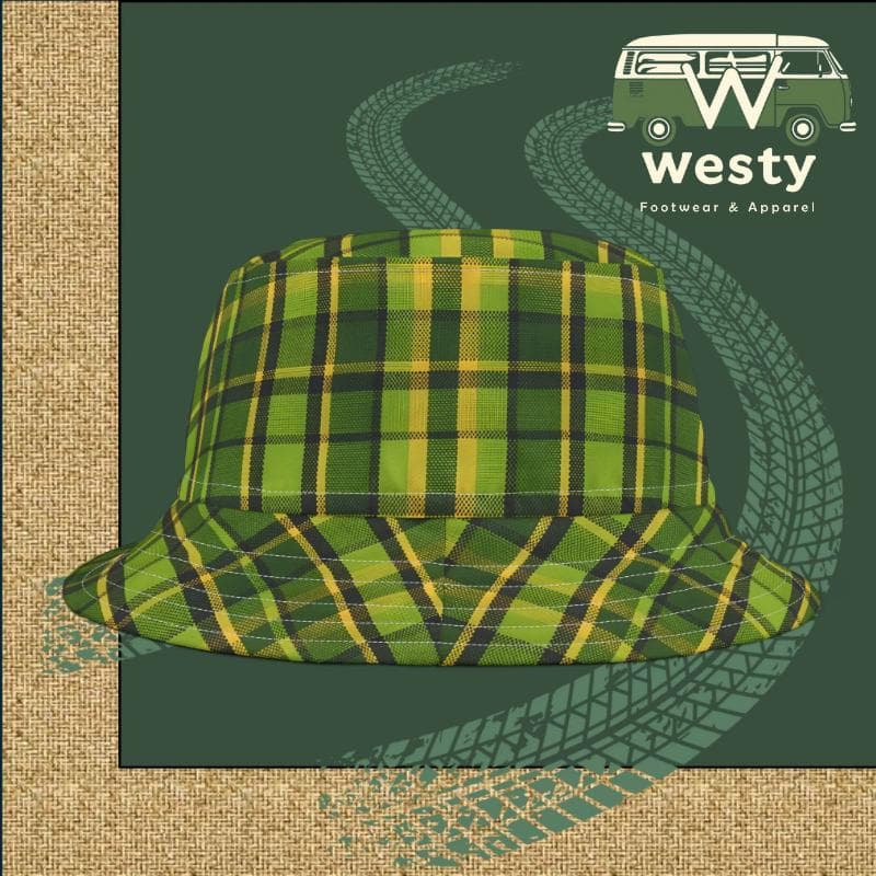 Westy Plaid Bucket Hat - Retro Westfalia Road Trip Style