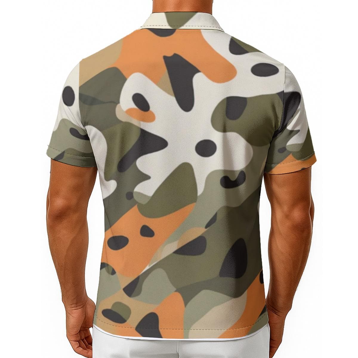 Everyday Kamo Abstract Camo Hawaiian Shirt Men Urban