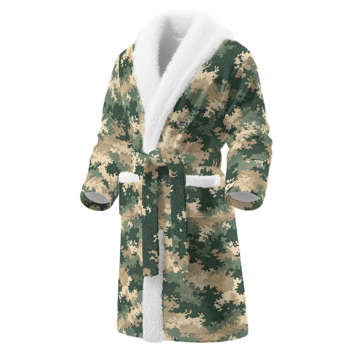 Cozy Camouflage Sherpa Fleece Bathrobe | Ultimate Comfort Loungewear for Him & Her