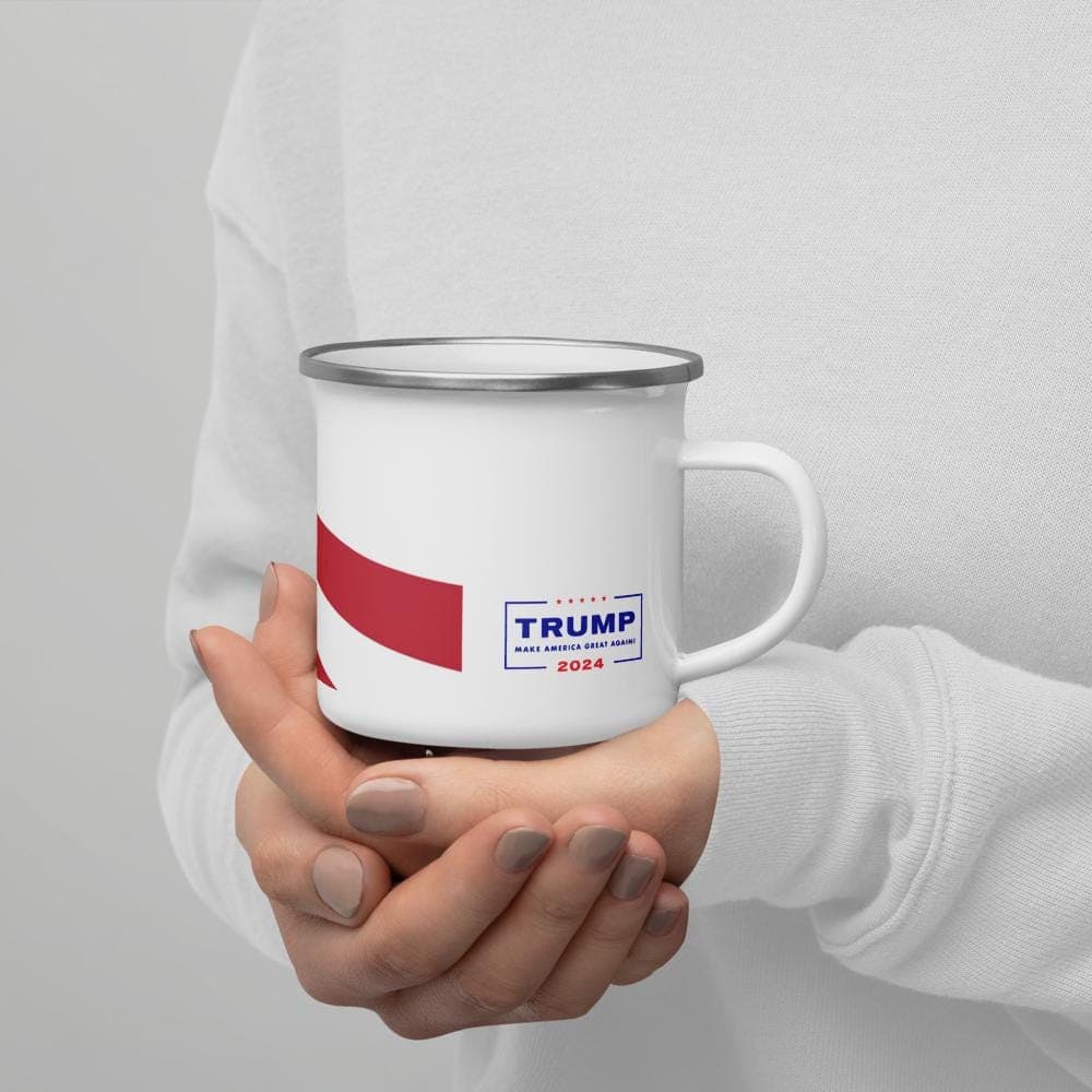 MAGA Enamel Camp Mug | Patriotic Trump Coffee Cup