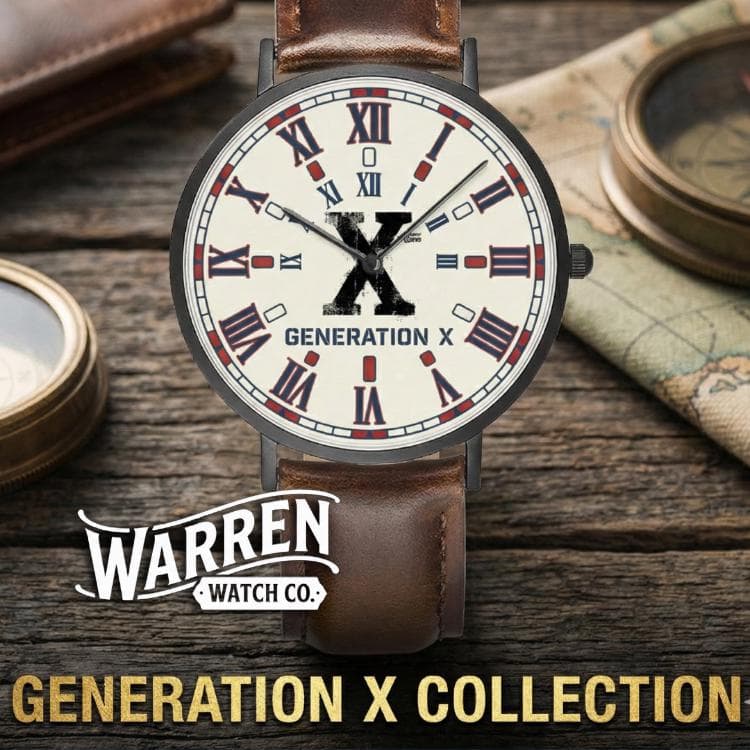 Warren Watch Co.  Generation X Ultra-Thin Unisex Watch | Japanese Movement | Genuine Leather Strap