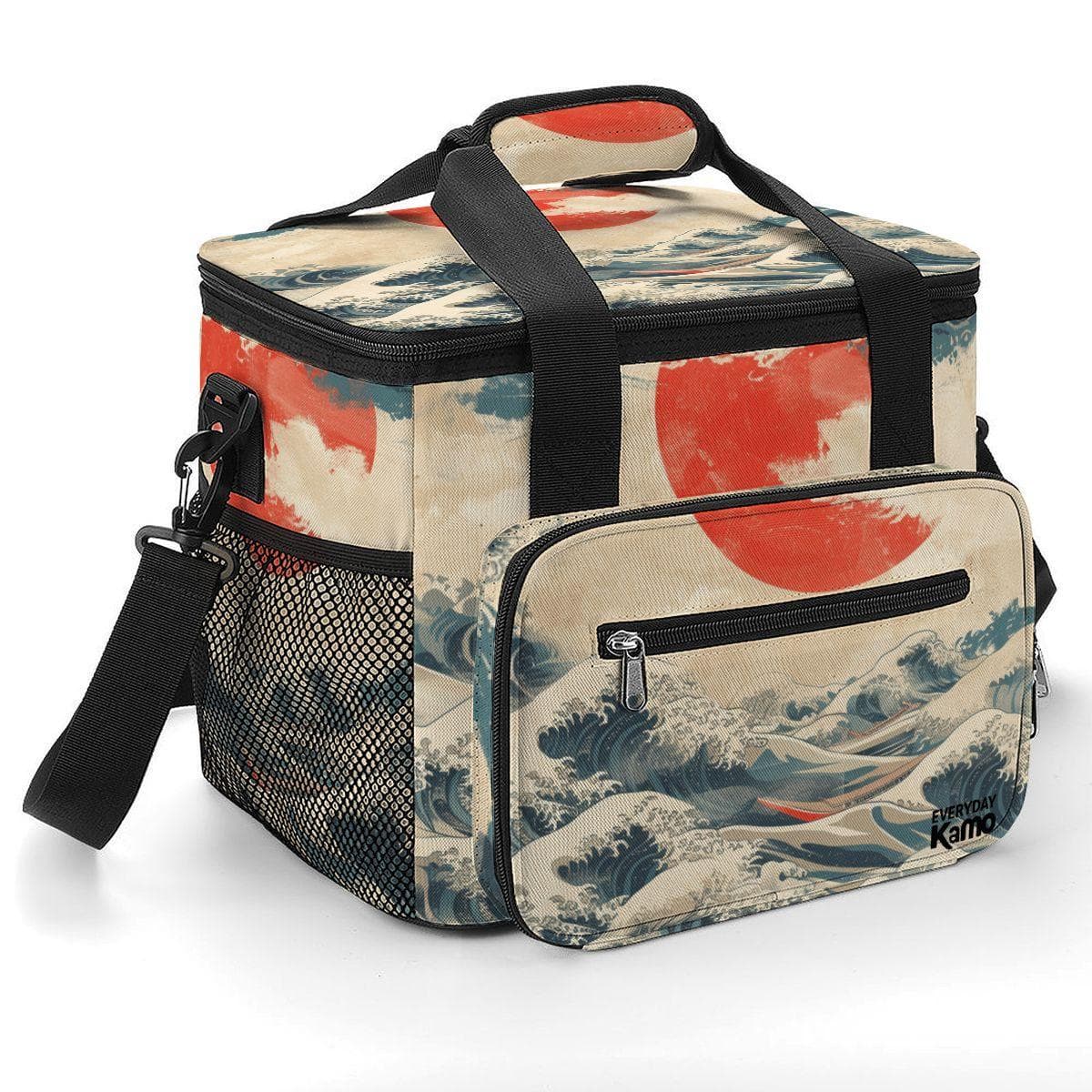 Hokusai Great Wave Insulated Lunch Tote Bag | Leakproof Oxford Cooler