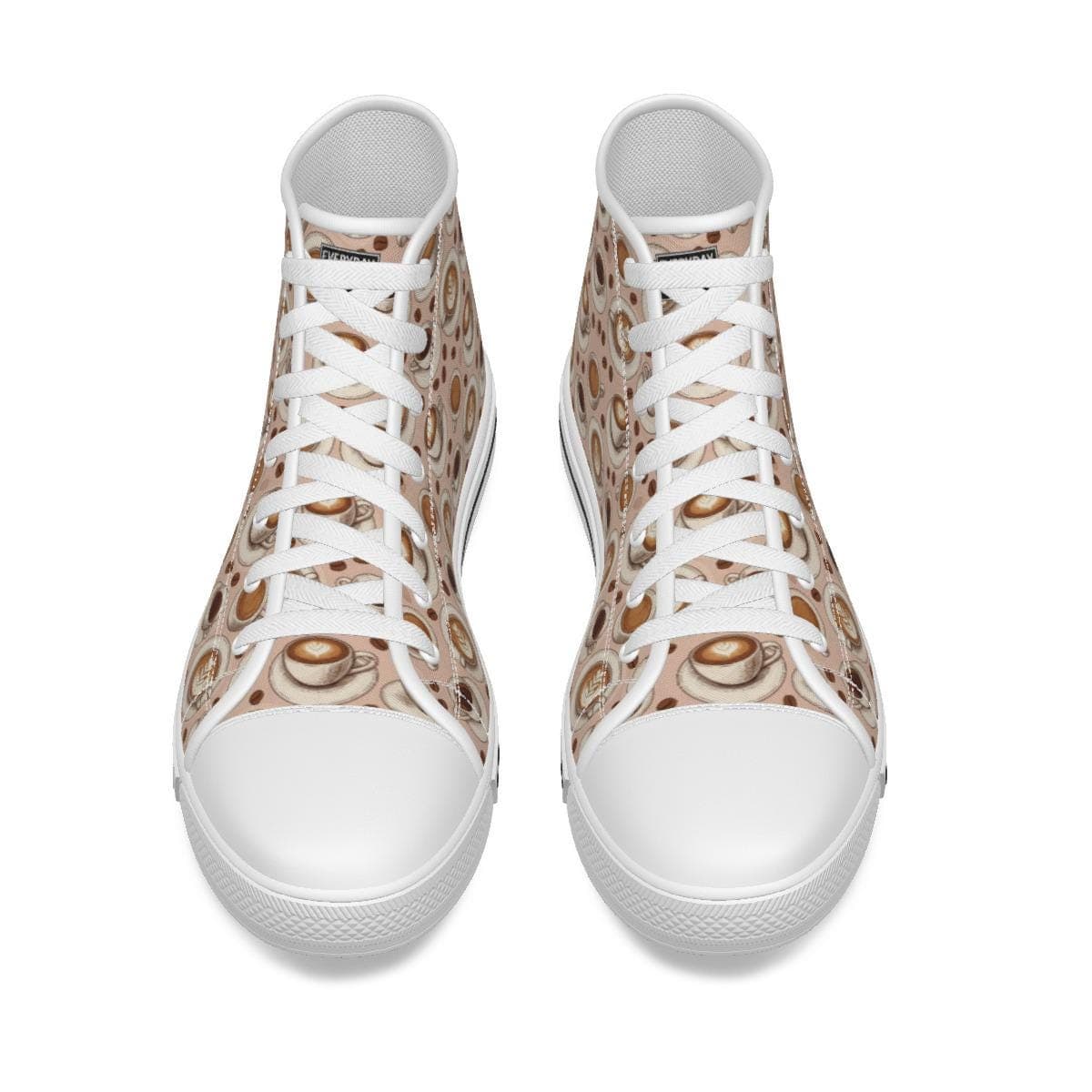 Women's Highbury Coffee Lover High-Top Canvas Sneakers | Comfy & Chic