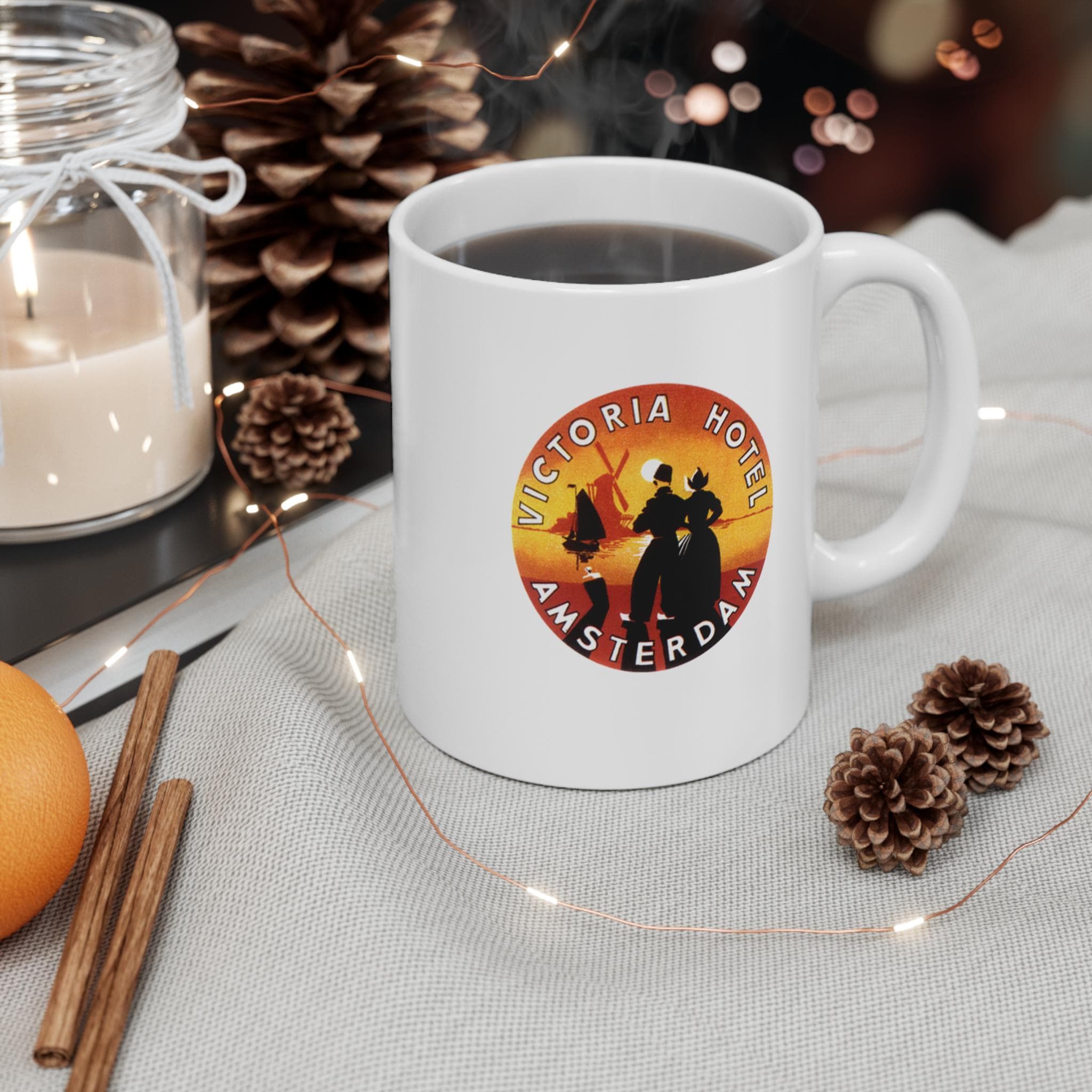 Victoria Hotel Amsterdam Coffee Mug - Unique Cozy Drinkware